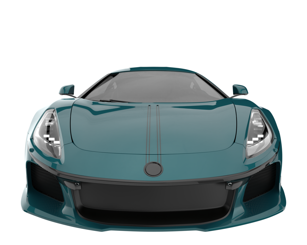 voiture de sport isolée sur fond transparent. rendu 3d - illustration png