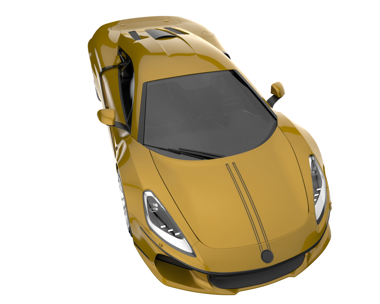 Sport car isolated on transparent background. 3d rendering - illustration png
