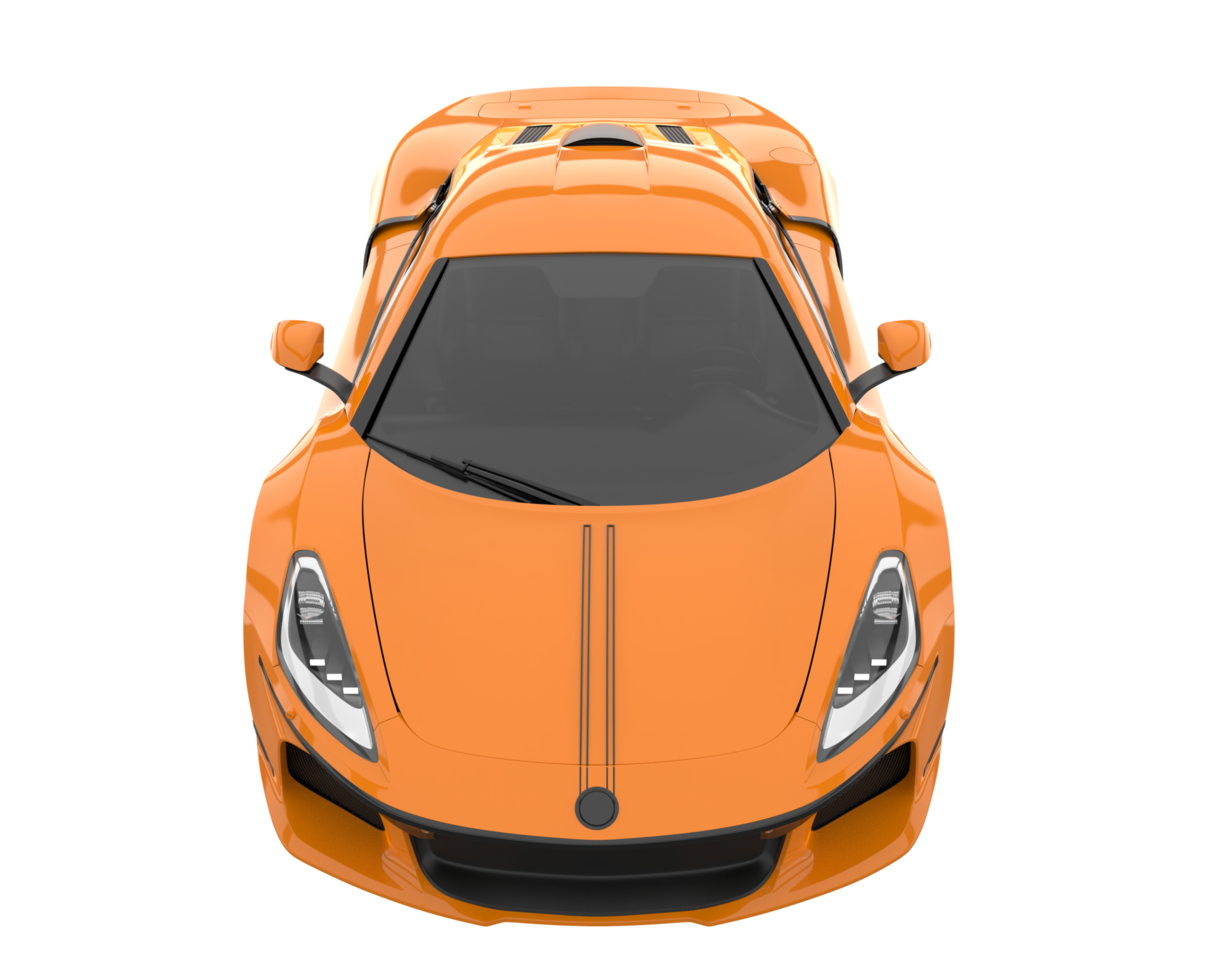 Sport car isolated on transparent background. 3d rendering - illustration png