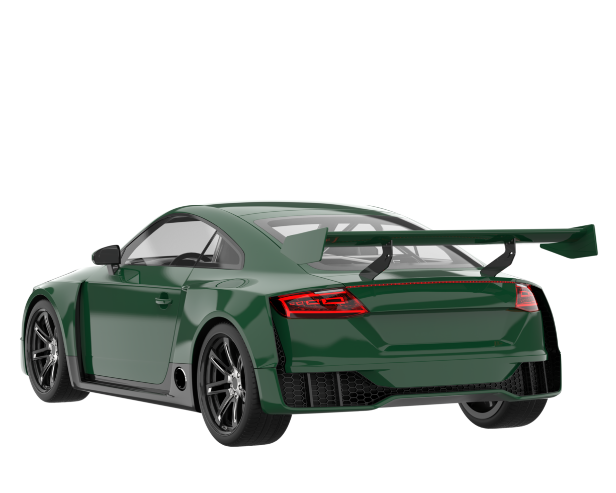 Sport car isolated on transparent background. 3d rendering - illustration png