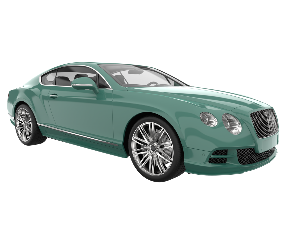 Sport car isolated on transparent background. 3d rendering - illustration png