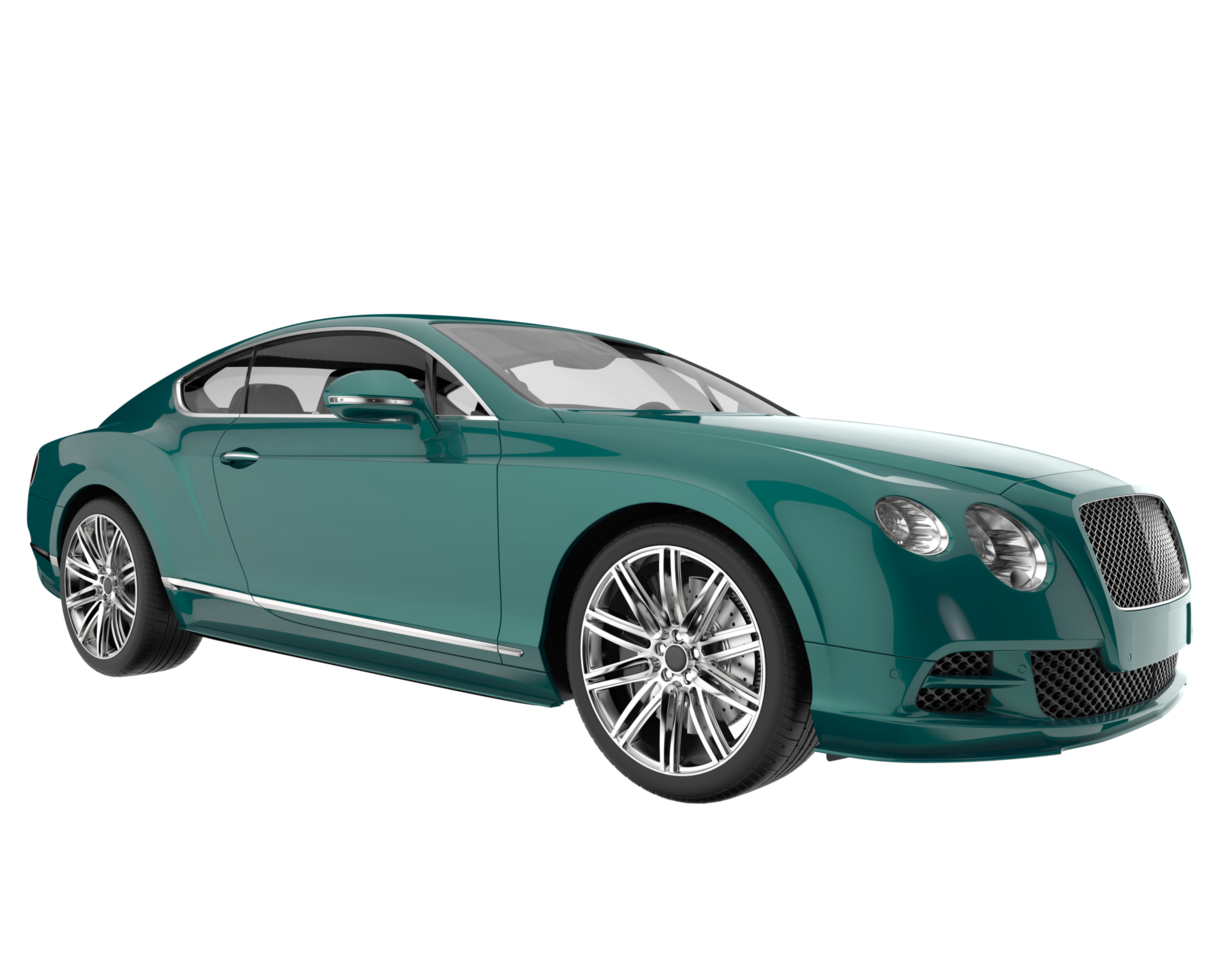 Sport car isolated on transparent background. 3d rendering - illustration png