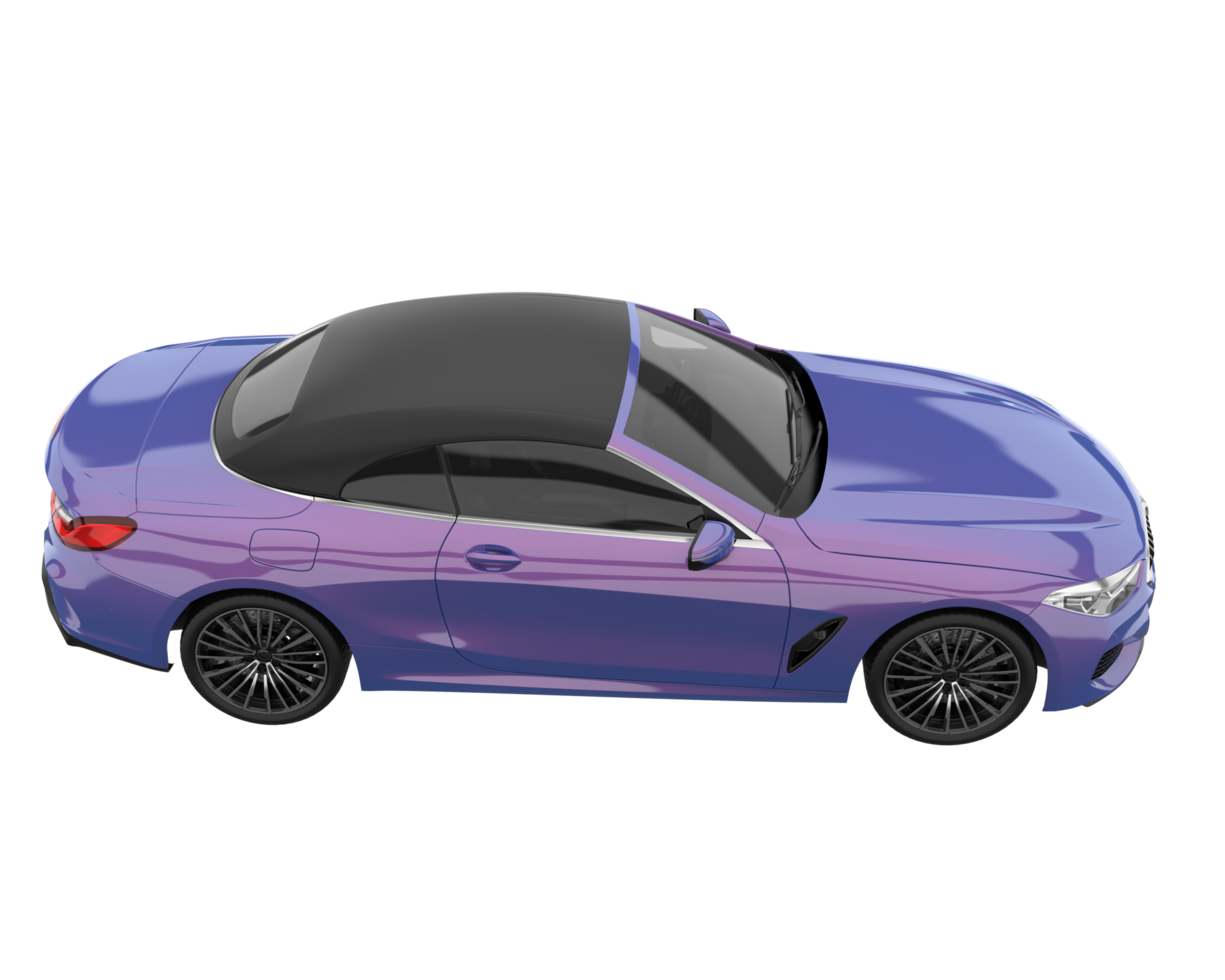 Sport car isolated on transparent background. 3d rendering - illustration png