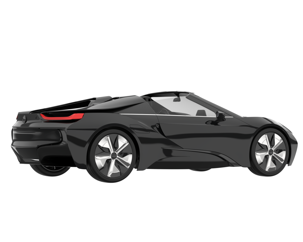 voiture de sport isolée sur fond transparent. rendu 3d - illustration png