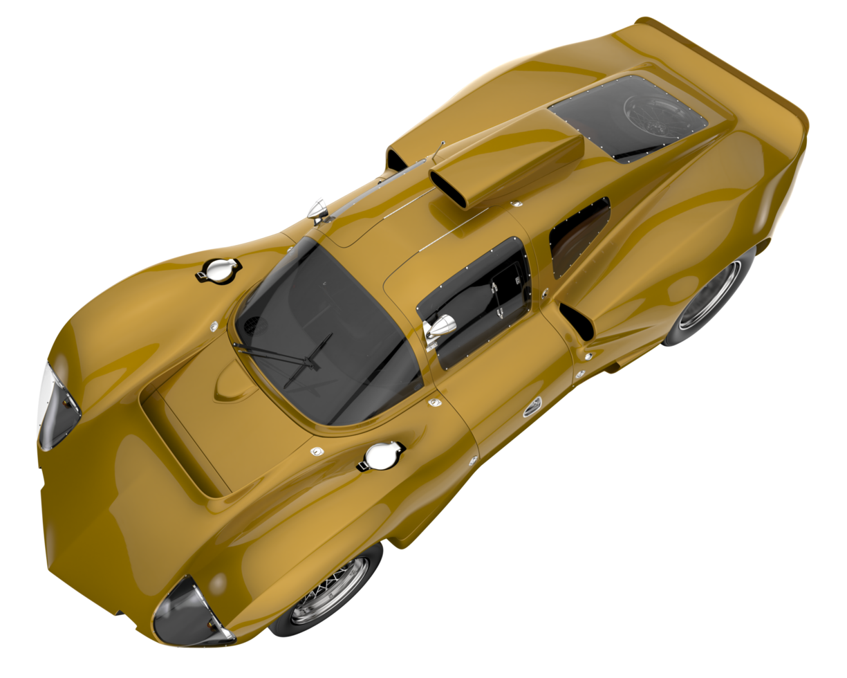 Sport car isolated on transparent background. 3d rendering - illustration png