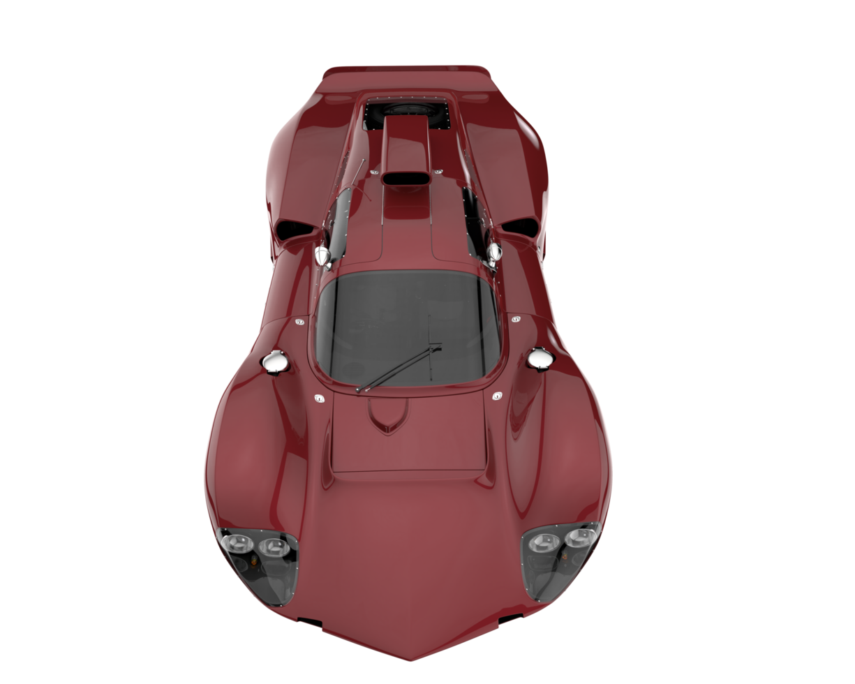 Sport car isolated on transparent background. 3d rendering - illustration png