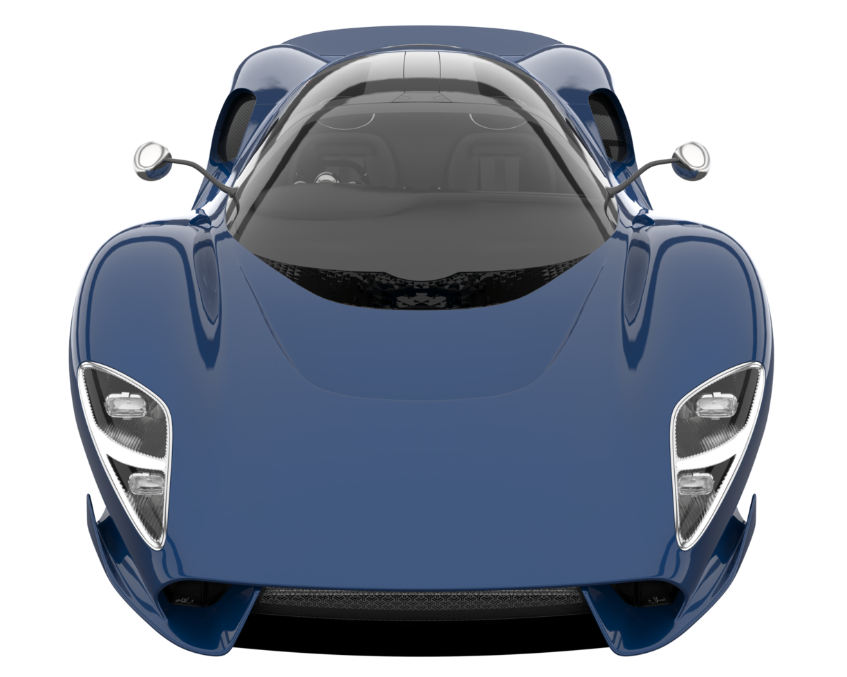 Sport car isolated on transparent background. 3d rendering - illustration png