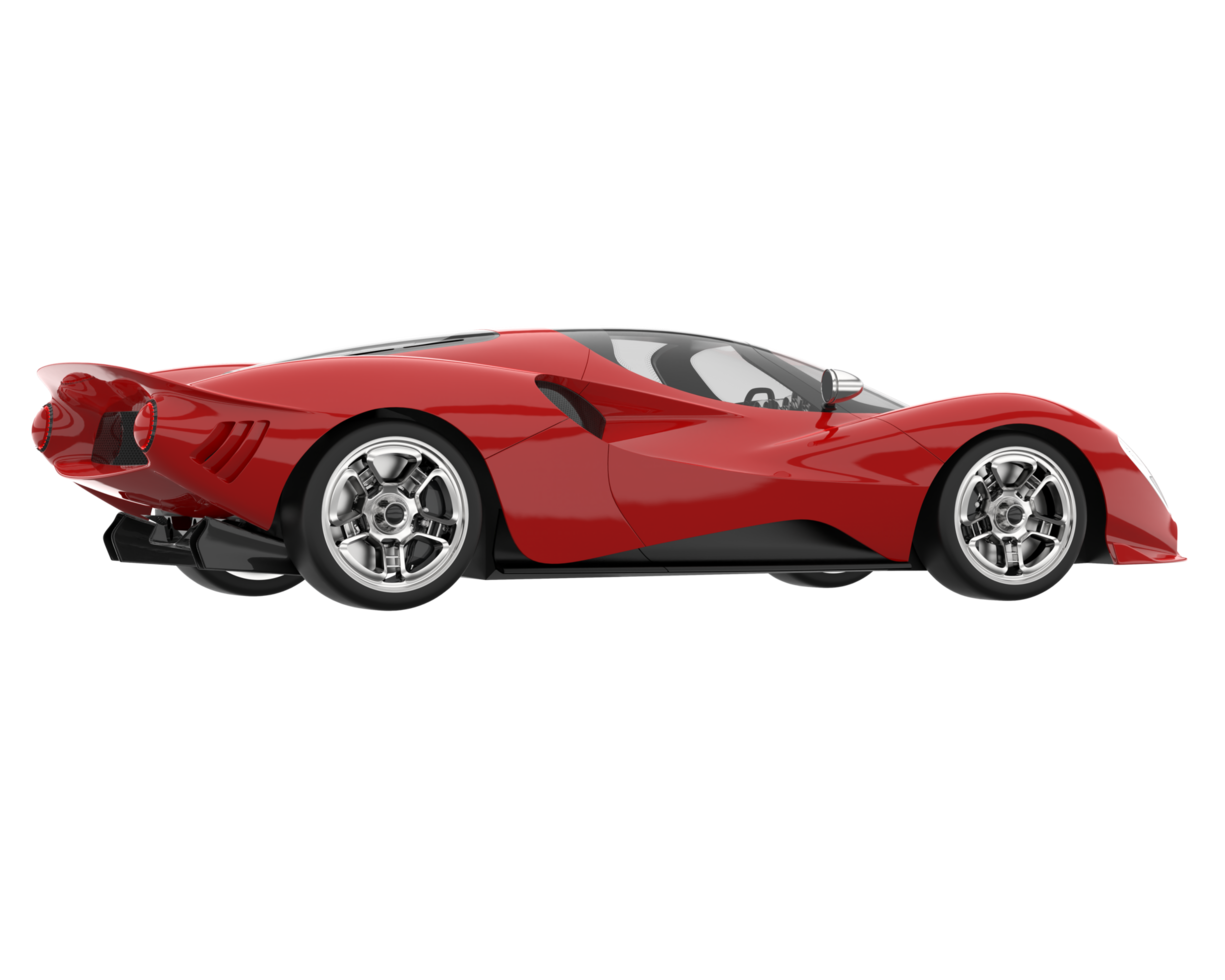 Sport car isolated on transparent background. 3d rendering - illustration png
