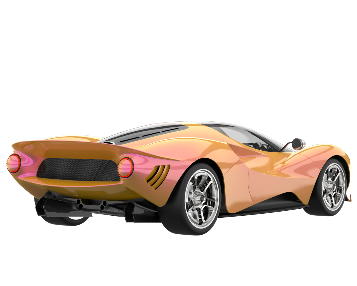 Sport car isolated on transparent background. 3d rendering - illustration png