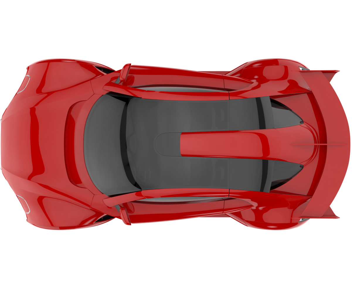 Sport car isolated on transparent background. 3d rendering - illustration png