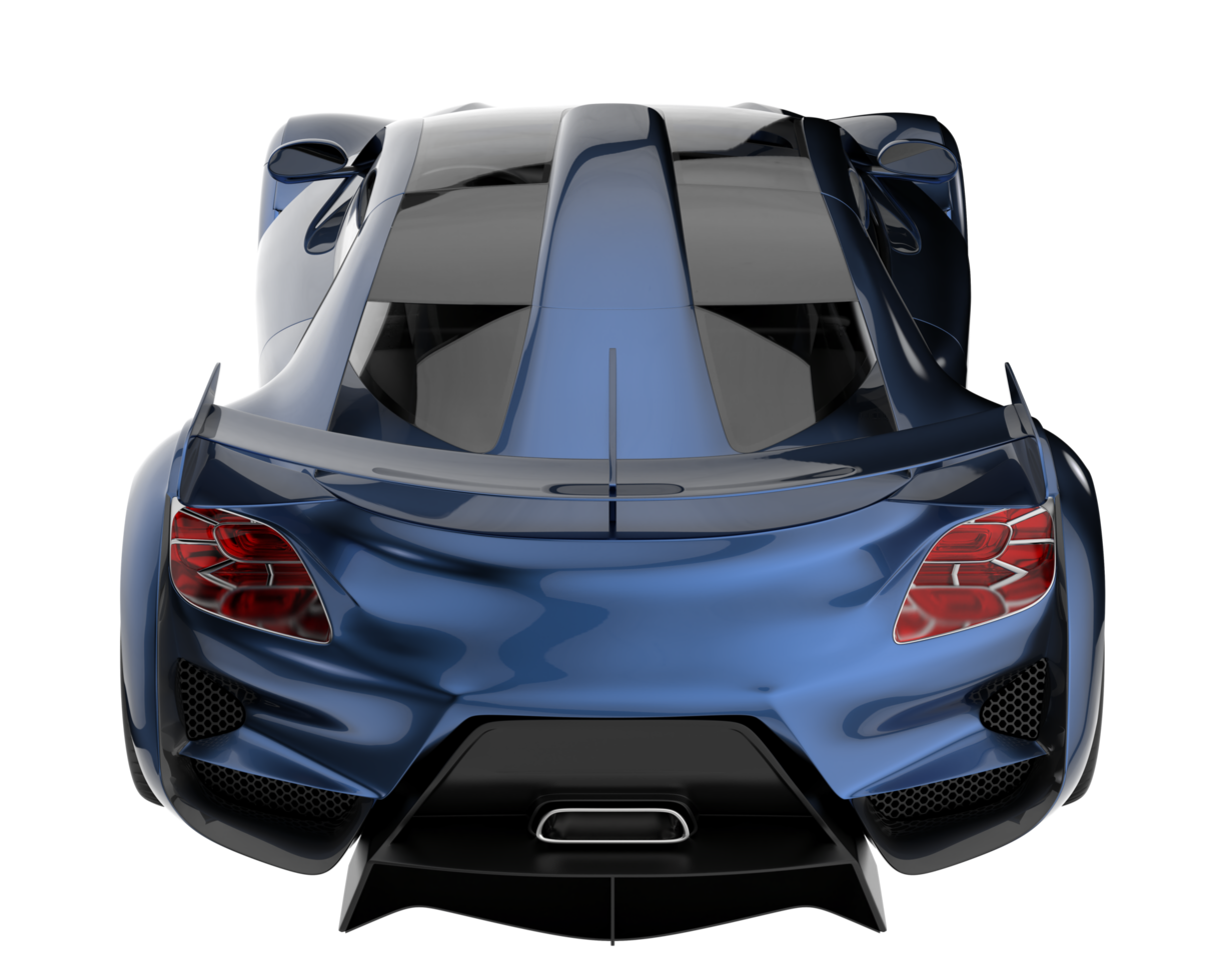 Sport car isolated on transparent background. 3d rendering - illustration png