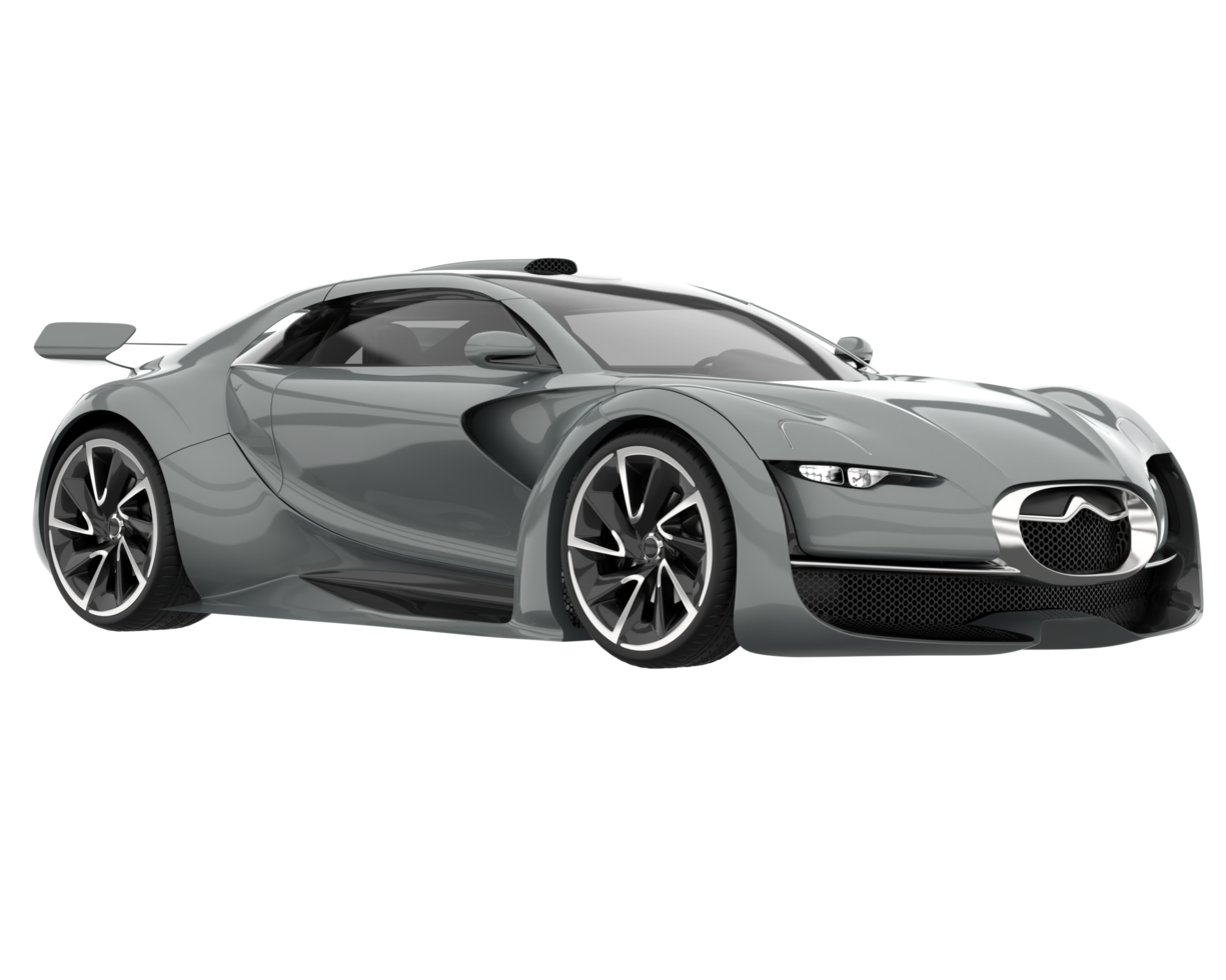 Sport car isolated on transparent background. 3d rendering - illustration png