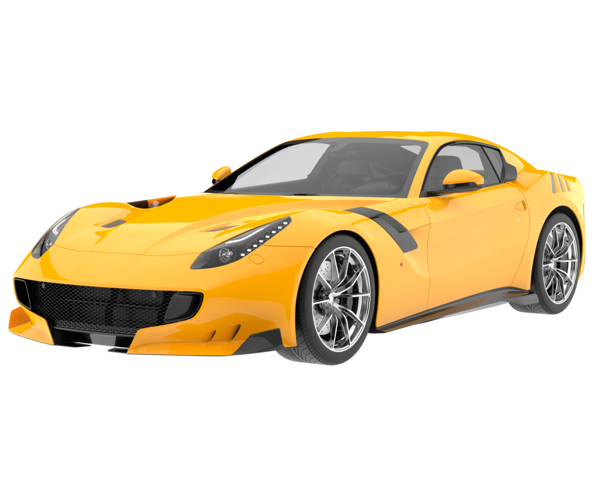 Sport car isolated on transparent background. 3d rendering - illustration png
