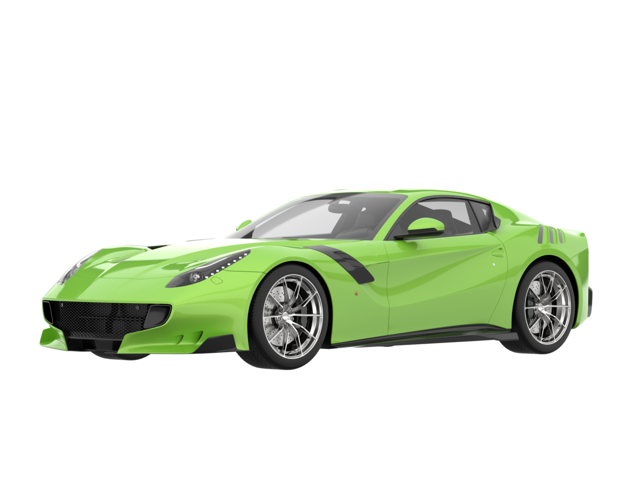 Sport car isolated on transparent background. 3d rendering - illustration png