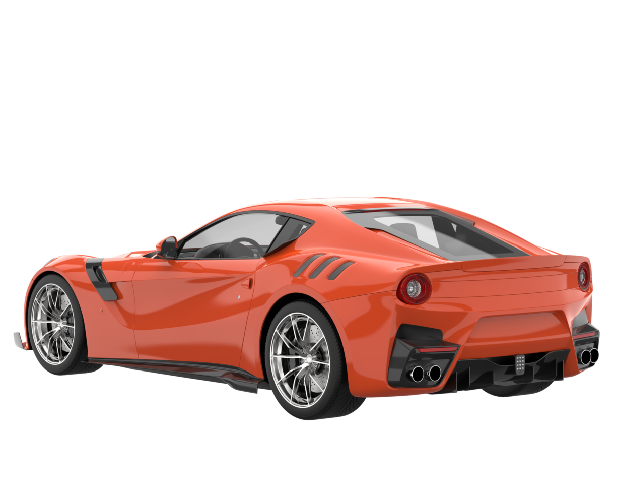 Sport car isolated on transparent background. 3d rendering - illustration png