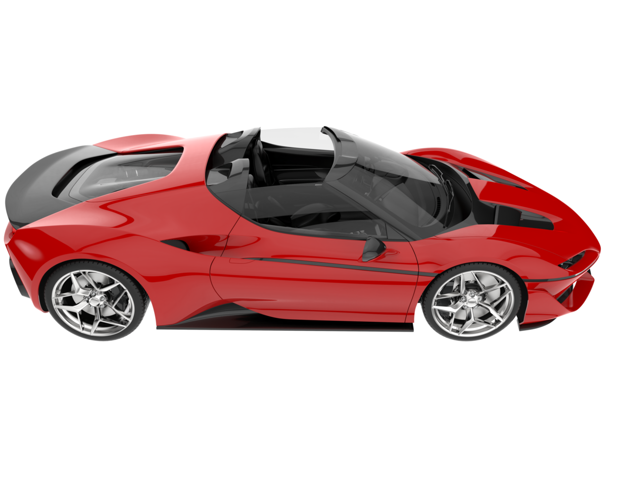 Sport car isolated on transparent background. 3d rendering - illustration png