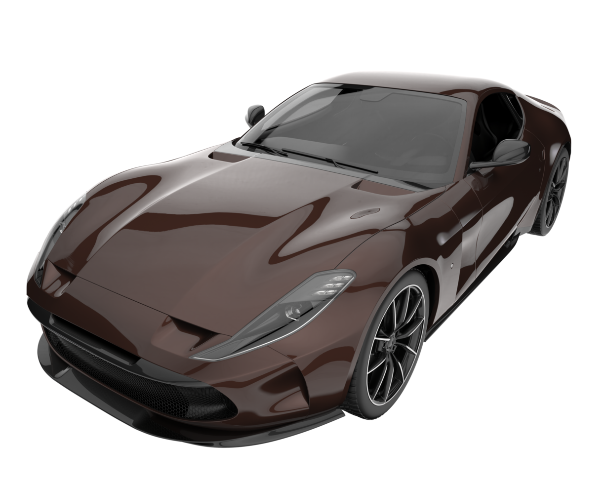 Sport car isolated on transparent background. 3d rendering - illustration png