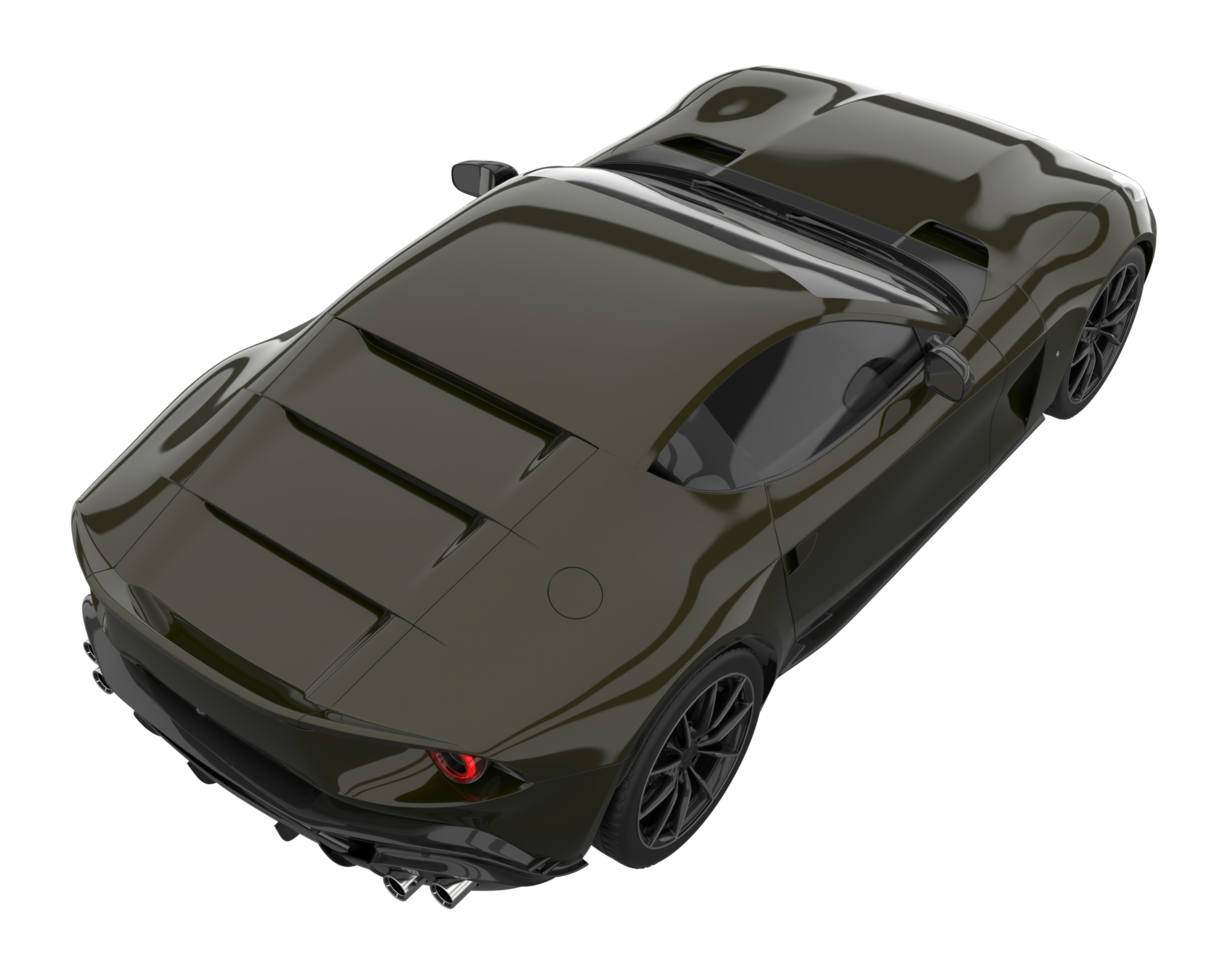 carro esporte isolado em fundo transparente. renderização 3D - ilustração png