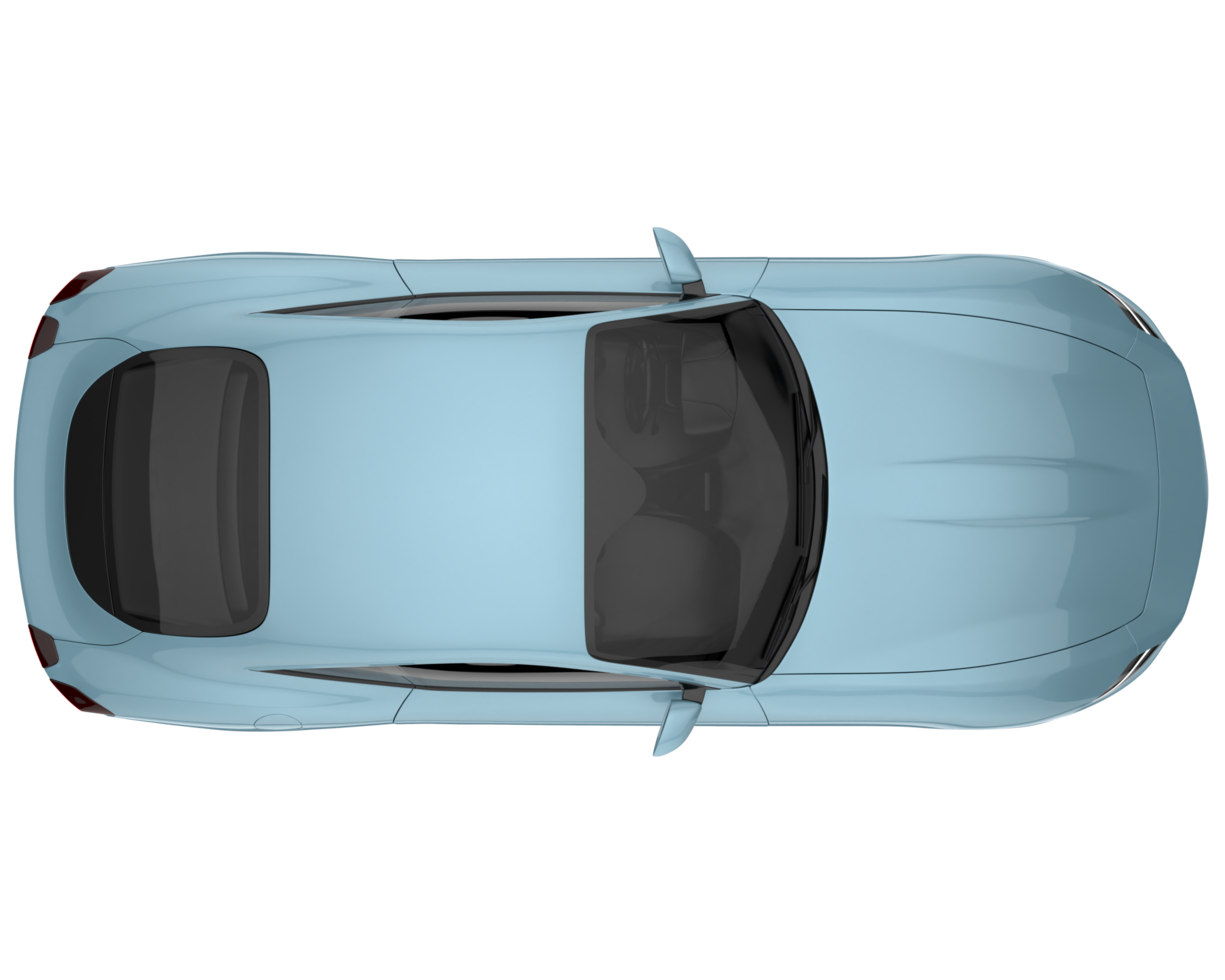 Sport car isolated on transparent background. 3d rendering - illustration png