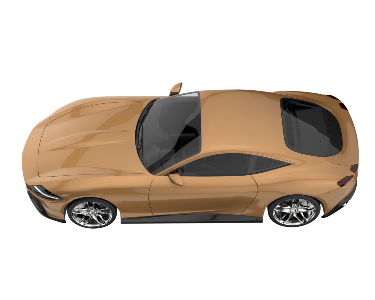 Sport car isolated on transparent background. 3d rendering - illustration png