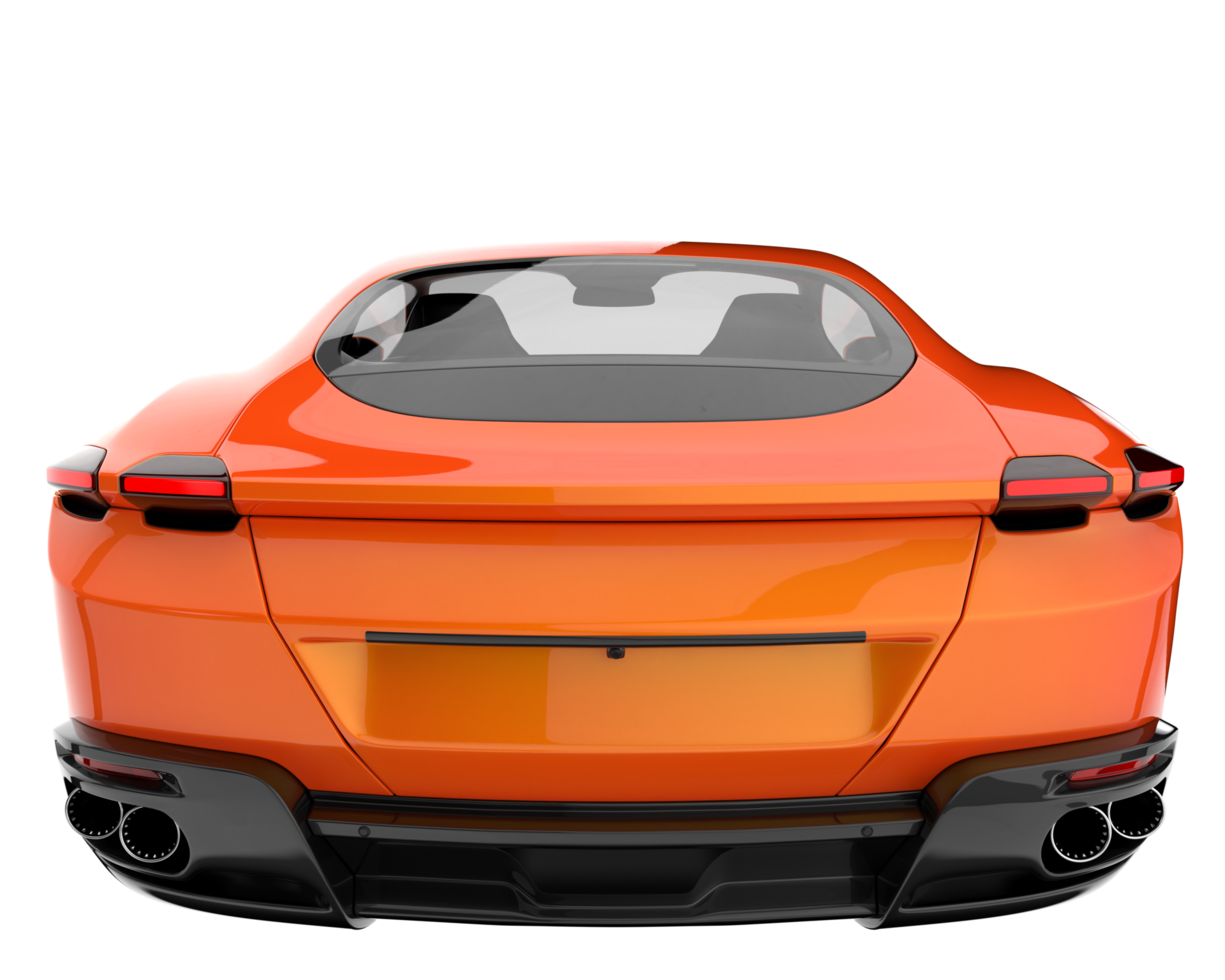 Sport car isolated on transparent background. 3d rendering - illustration png