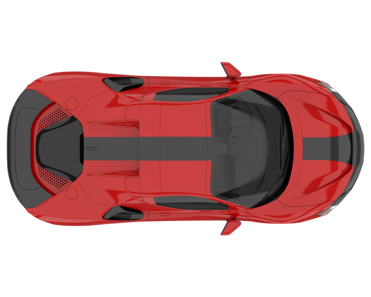 Sport car isolated on transparent background. 3d rendering - illustration png