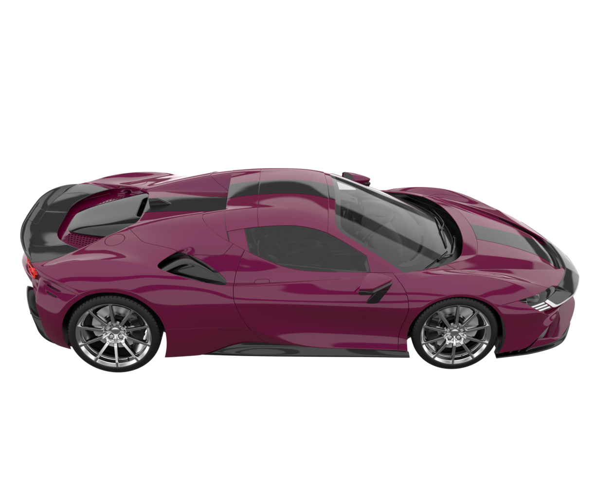 Sport car isolated on transparent background. 3d rendering - illustration png