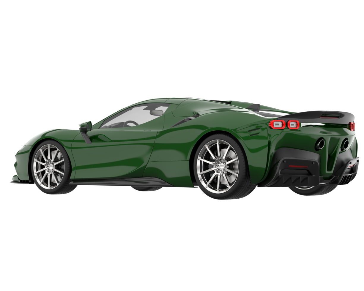 carro esporte isolado em fundo transparente. renderização 3D - ilustração png