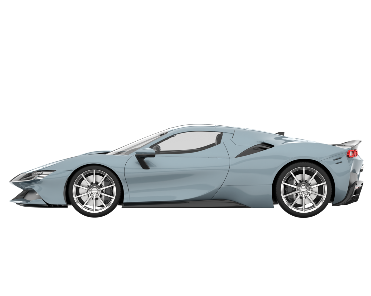 Sport car isolated on transparent background. 3d rendering - illustration png