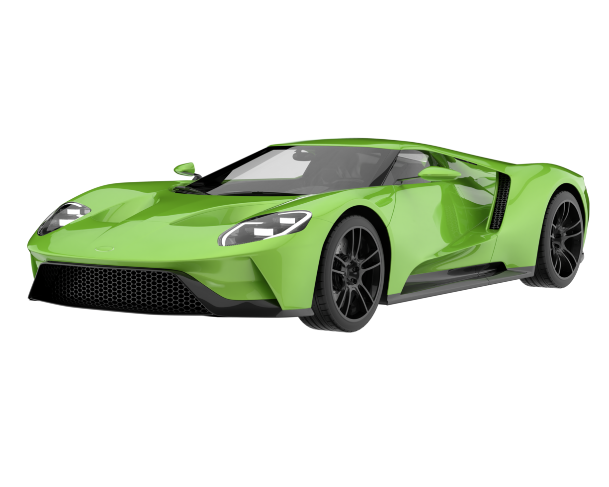 Sport car isolated on transparent background. 3d rendering - illustration png