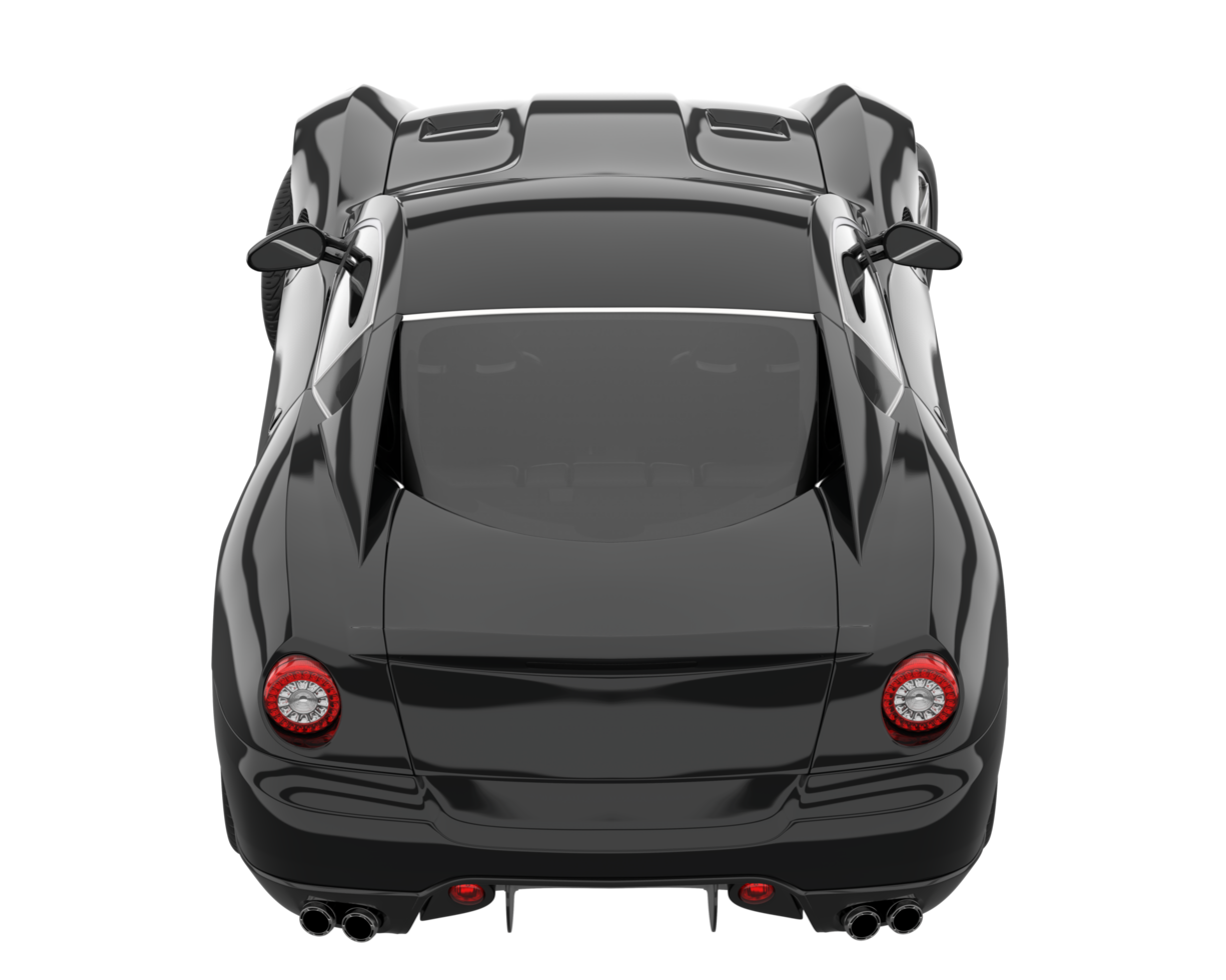 Sport car isolated on transparent background. 3d rendering - illustration png