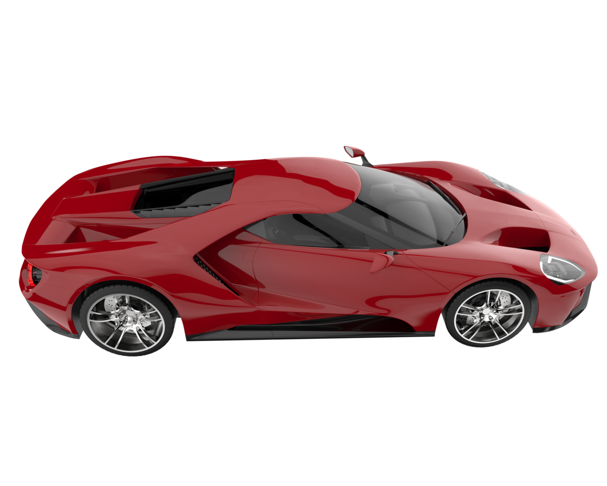 Sport car isolated on transparent background. 3d rendering - illustration png