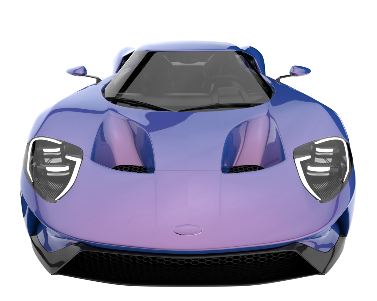 Sport car isolated on transparent background. 3d rendering - illustration png
