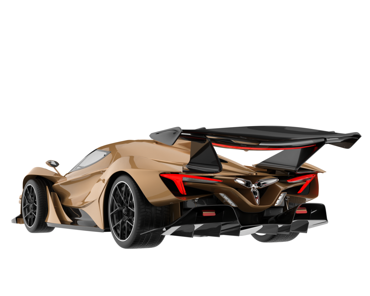 Sport car isolated on transparent background. 3d rendering - illustration png