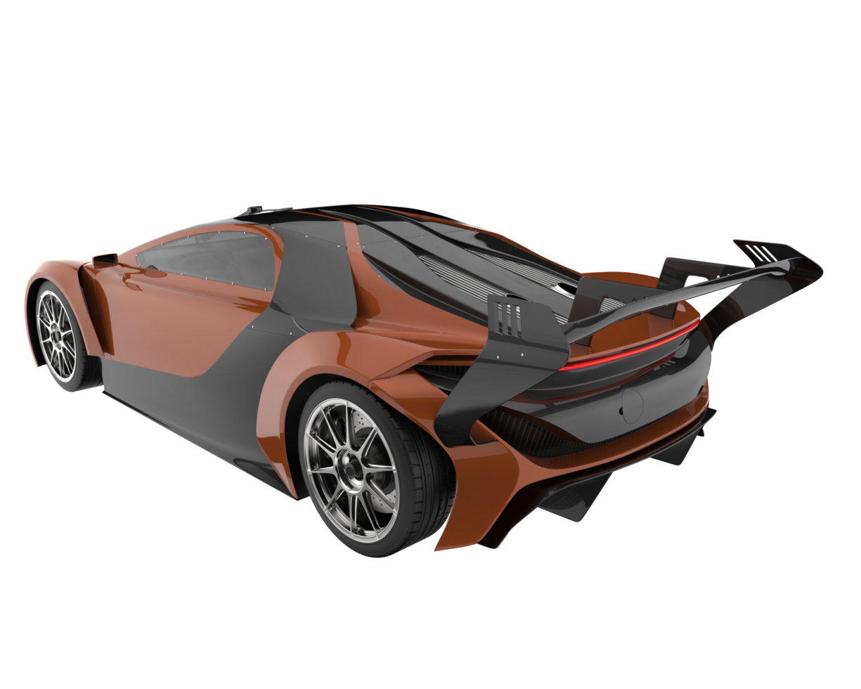 Sport car isolated on transparent background. 3d rendering - illustration png