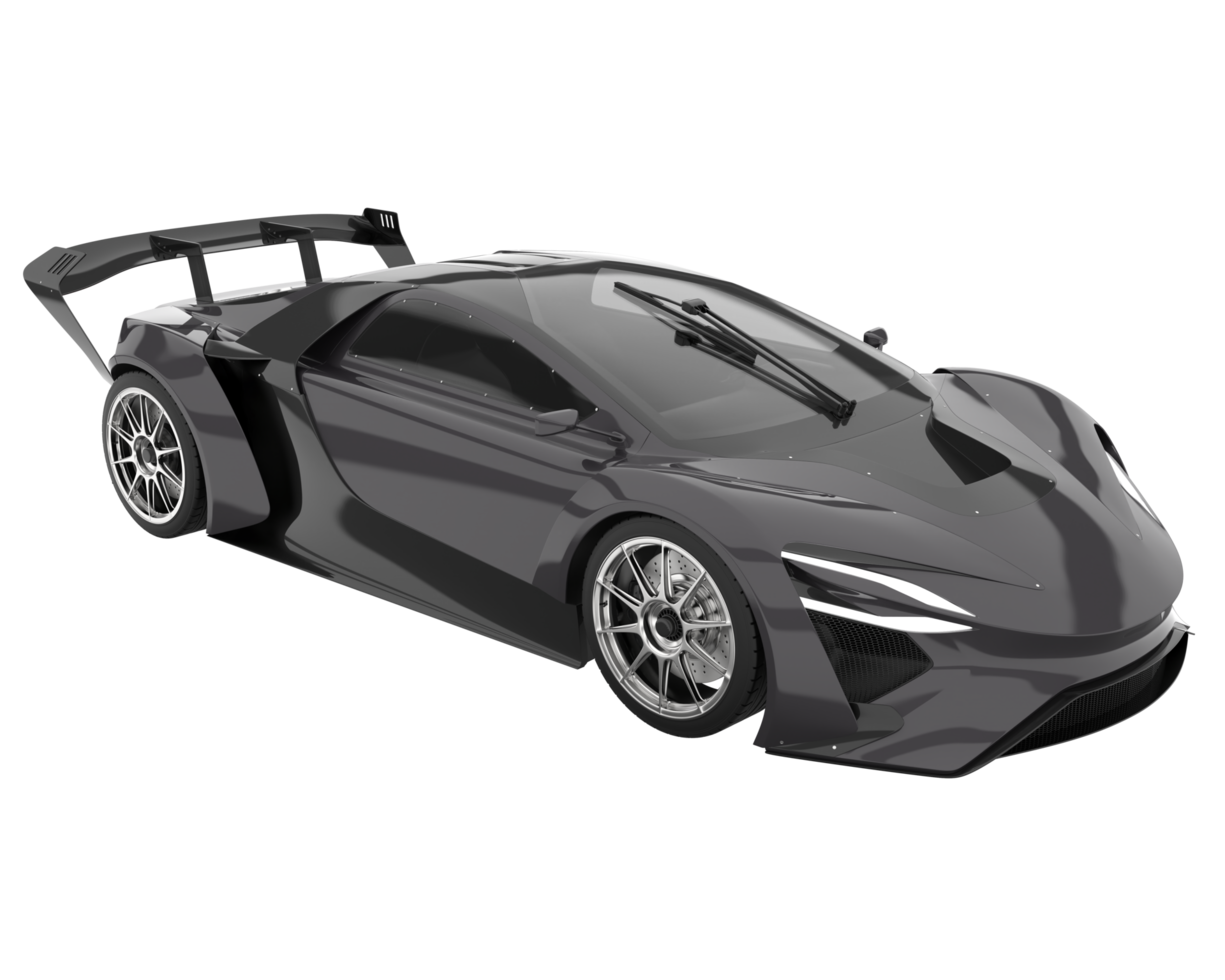 voiture de sport isolée sur fond transparent. rendu 3d - illustration png