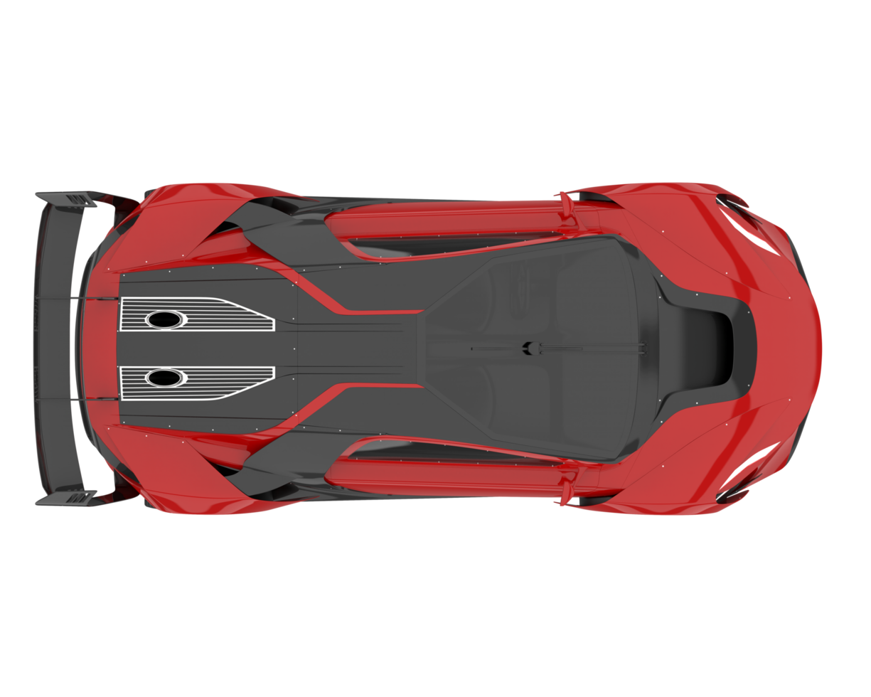 Sport car isolated on transparent background. 3d rendering - illustration png