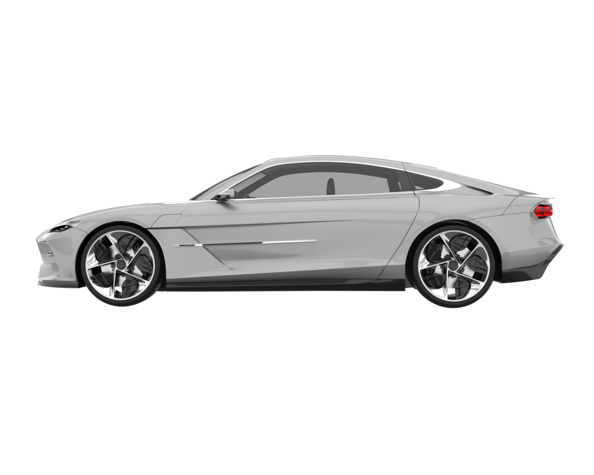 voiture de sport isolée sur fond transparent. rendu 3d - illustration png