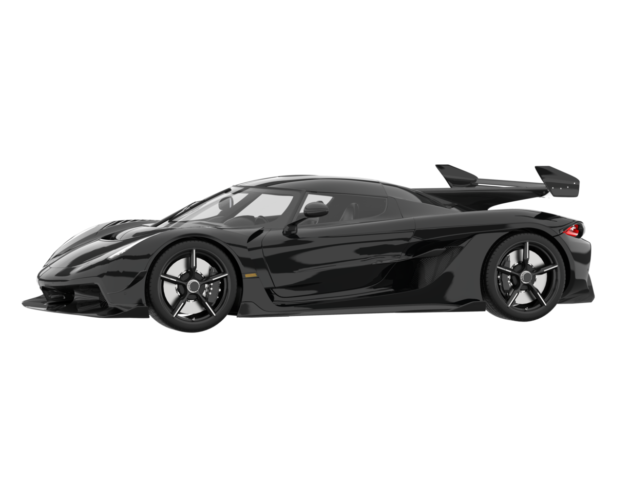 Sport car isolated on transparent background. 3d rendering - illustration png