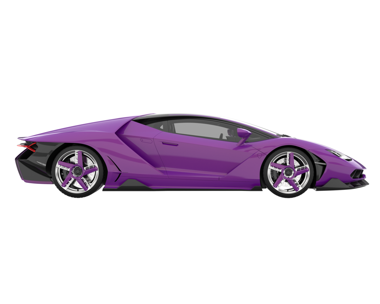 Sport car isolated on transparent background. 3d rendering - illustration png