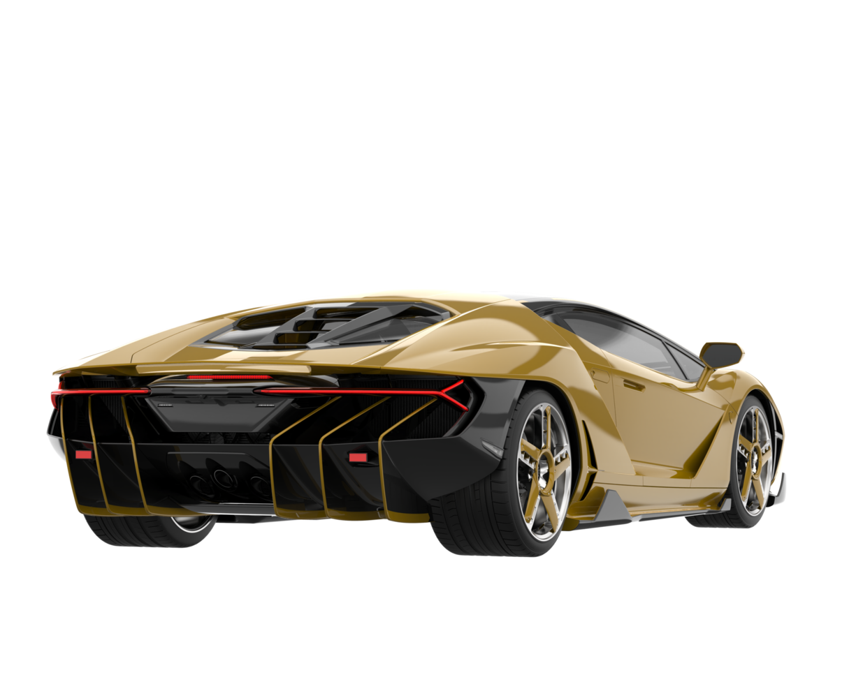 Sport car isolated on transparent background. 3d rendering - illustration png