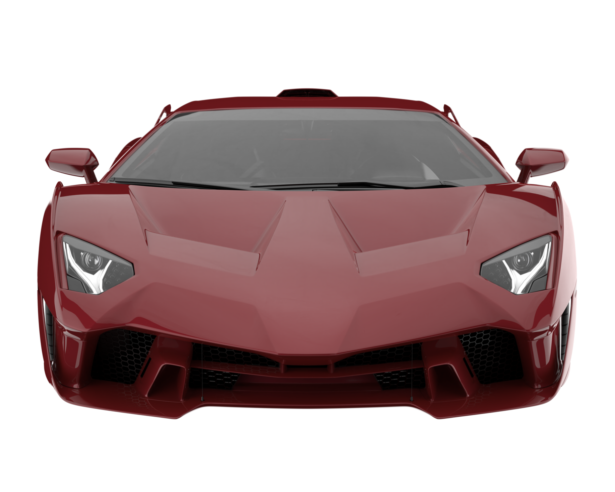 Sport car isolated on transparent background. 3d rendering - illustration png
