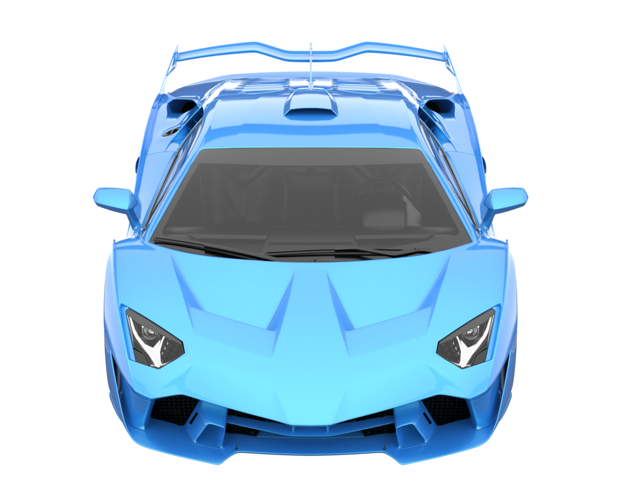 Sport car isolated on transparent background. 3d rendering - illustration png