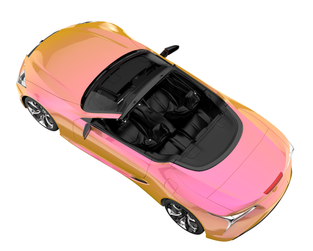 Sport car isolated on transparent background. 3d rendering - illustration png