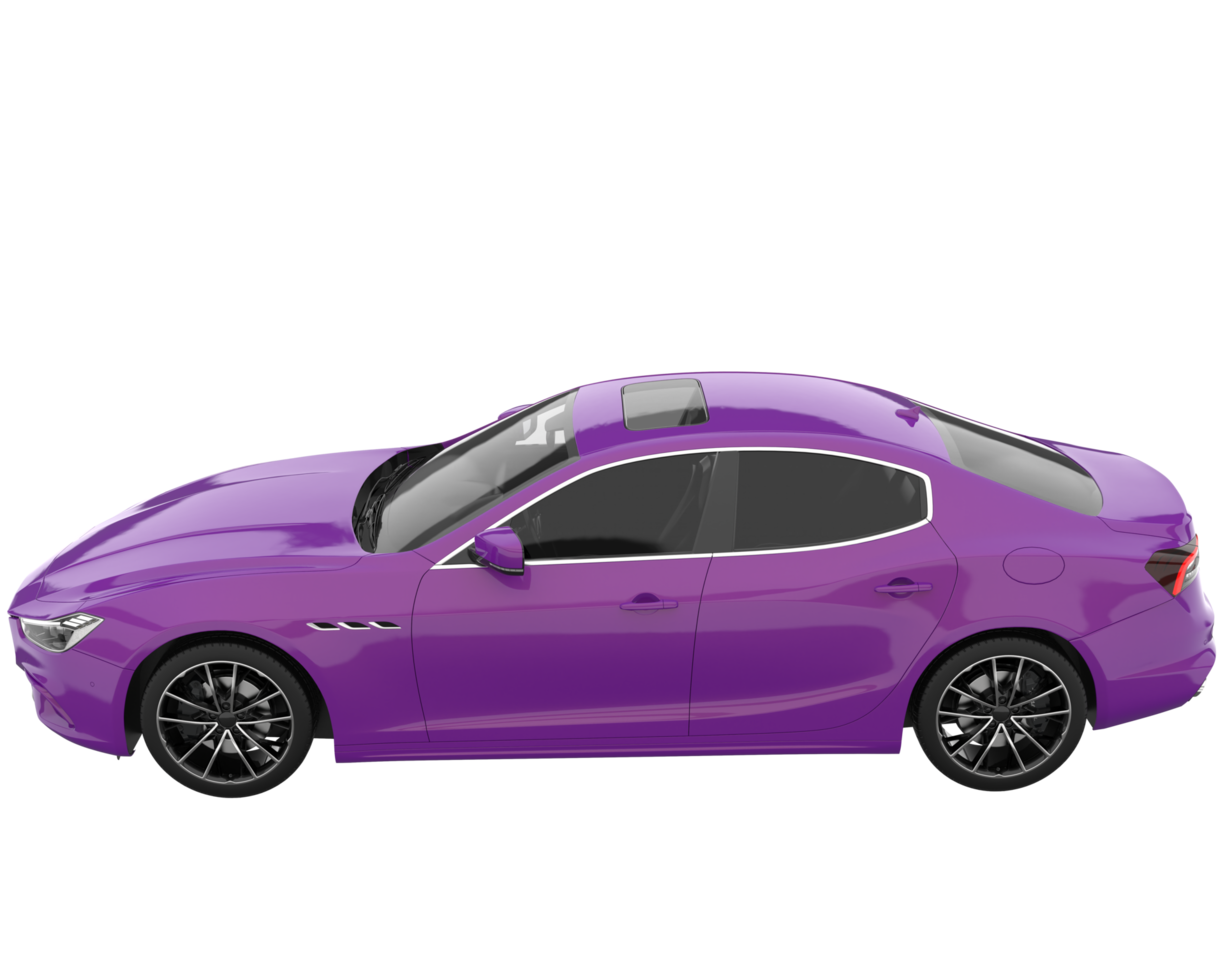 Sport car isolated on transparent background. 3d rendering - illustration png