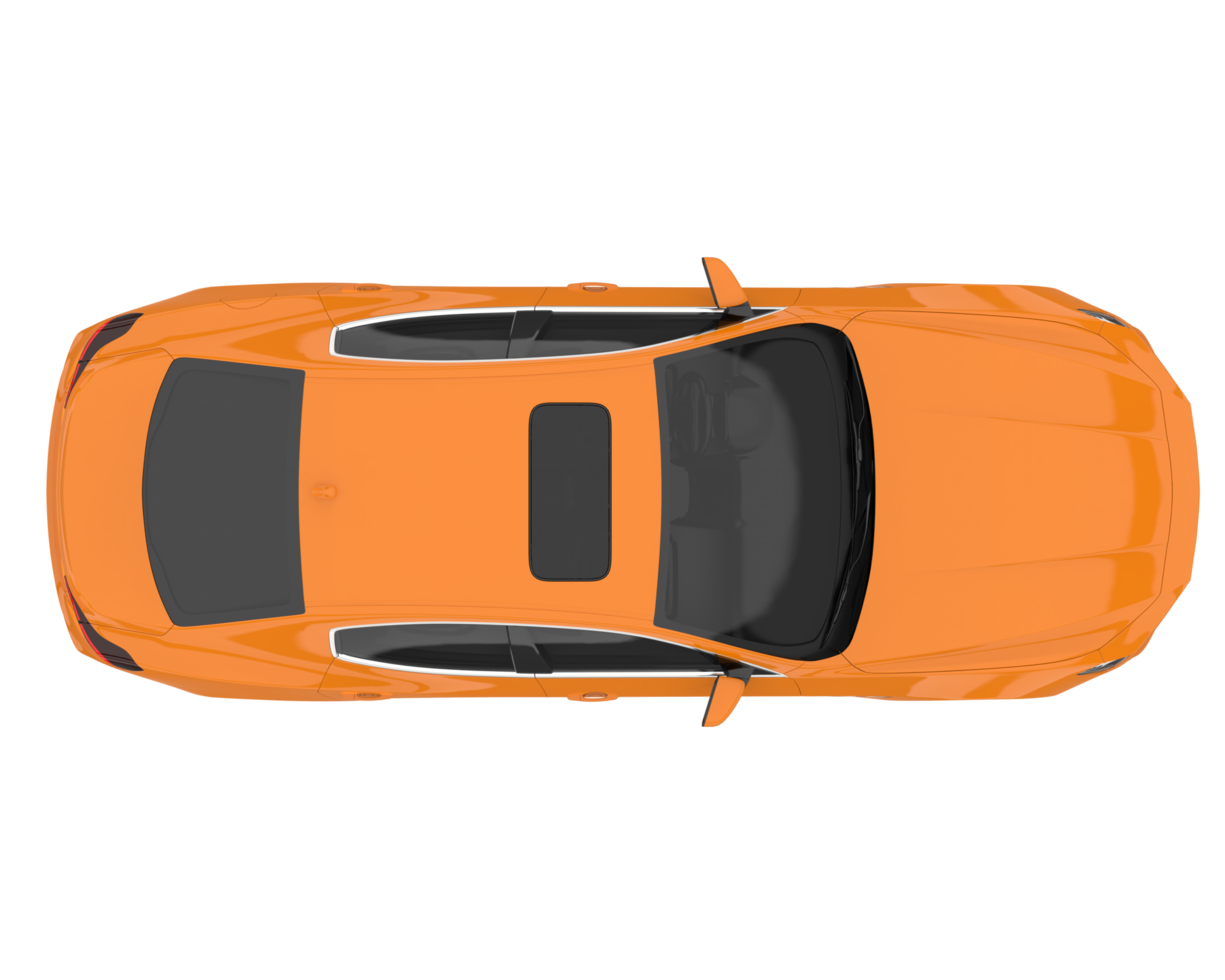 voiture de sport isolée sur fond transparent. rendu 3d - illustration png