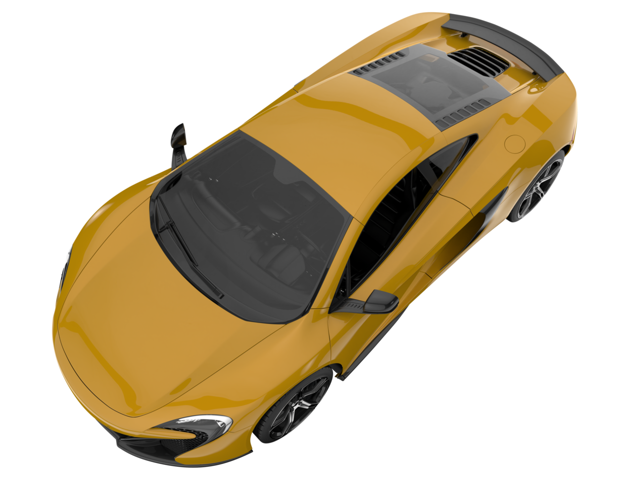Sport car isolated on transparent background. 3d rendering - illustration png