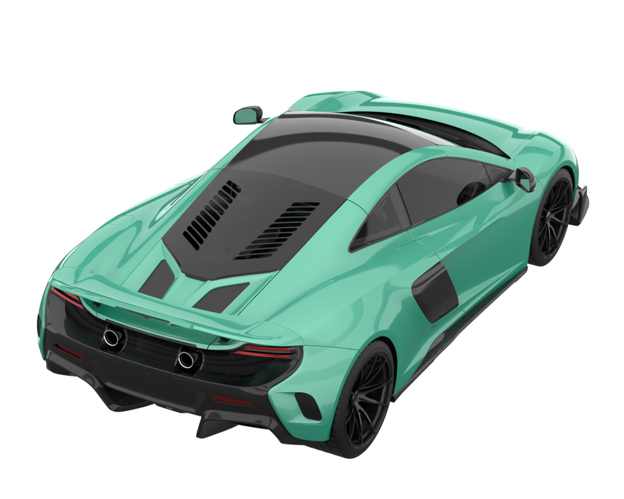 Sport car isolated on transparent background. 3d rendering - illustration png