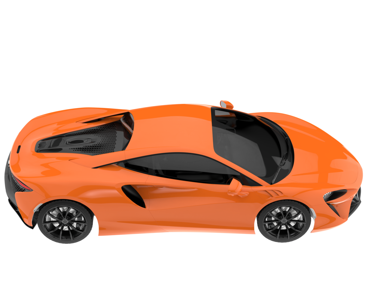 Sport car isolated on transparent background. 3d rendering - illustration png