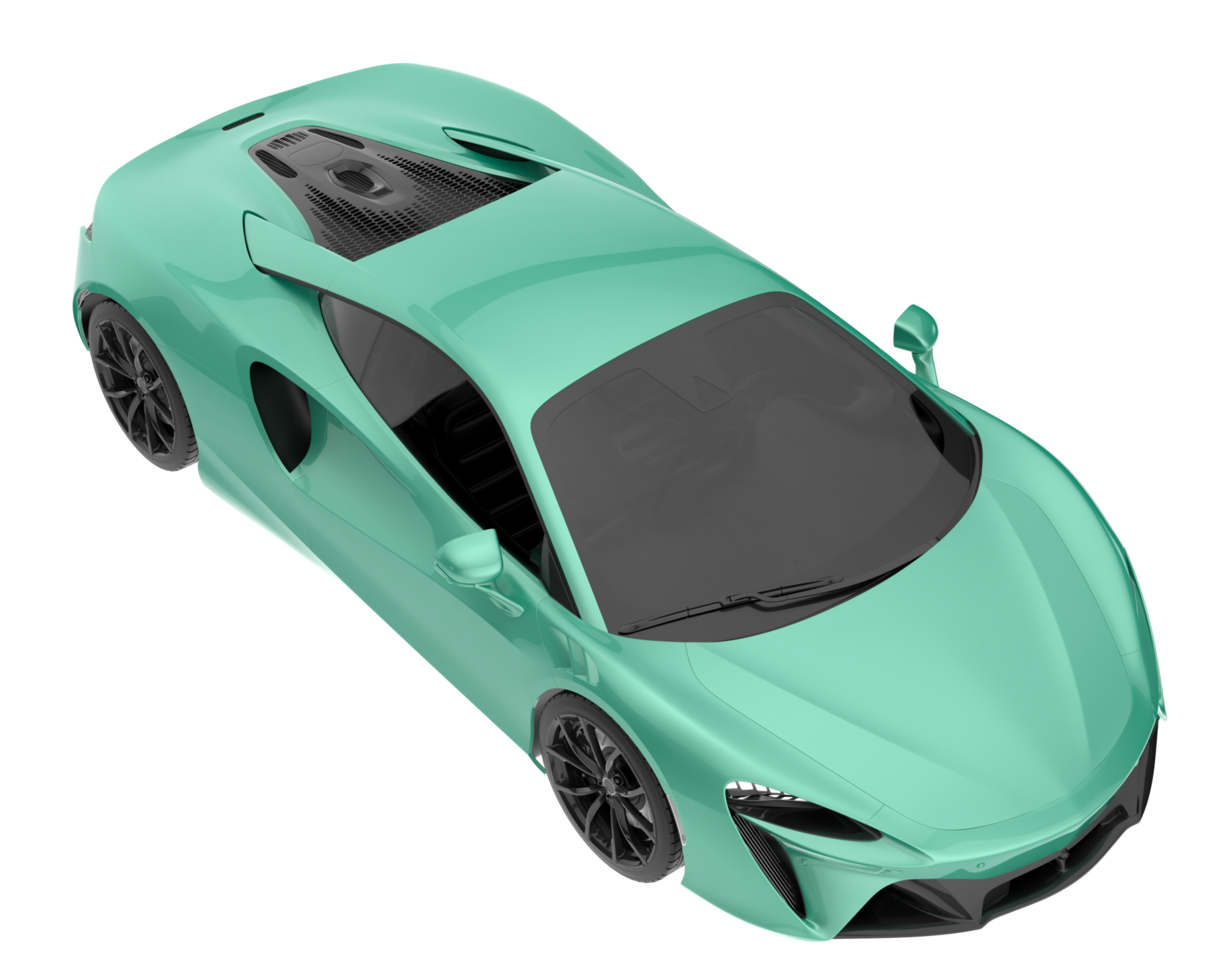 Sport car isolated on transparent background. 3d rendering - illustration png